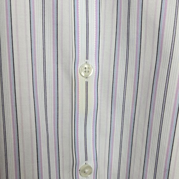 Brooks Brothers Women's Fitted Stretch Non-Iron White Striped Shirt Size 10 - Picture 4 of 9